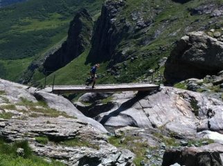 scendendo dal Rifugio Cibrario