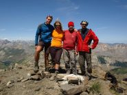 Con gli amici in cima