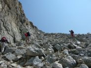 la pietraia sotto la cima