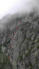  parete Piacenza e schizzo itinerario