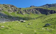 L'imbocco del canale che porta sulla dorsale