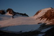 Alba sul ghiacciaio di St. Sorlin