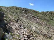 Sentiero di discesa dal Passo del Bue