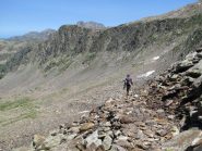 Sul bel sentiero di discesa del vallone Gorgia Laghi