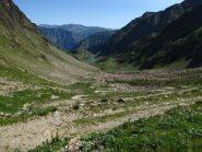 Il lago salendo verso il passo di Collalunga