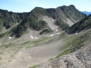 Il sentiero verso il colle della Guercia e il Passo del Bue