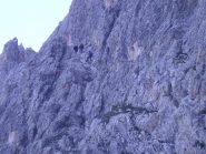 Inizio della lunga cengia