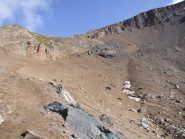 ultimo tratto di salita al Colle Leynir