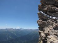 monviso dalla cengia con la catena