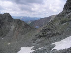 La Studl-hutte ..rientrando dalla vetta.