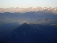 Panorama con profilo della vetta