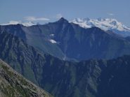 panorama sulla rosa e sul rosa dalla punta di lasin