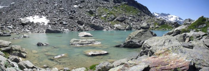 il bel laghetto 100 metri sopra il rifugio....