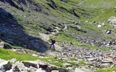 Arrancando sotto il col Pinter