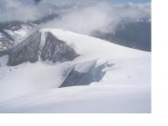 Le immense distese glaciali a est della punta...