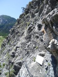 targa e inizio ferrata