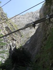 l'orrido dal secondo ponte tibetano
