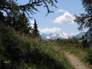 In arrivo al colle di Bard