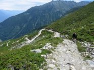 Discesa dal Col de la Balme