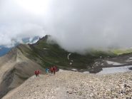 in cresta verso la vetta