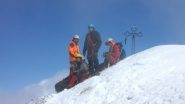 una parte del nostro gruppo in cima (22-7-2012)