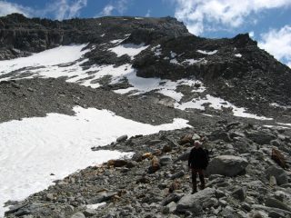 la vetta vista dal colle Pariotes