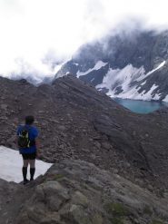 In vista del lago della Rossa