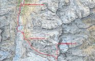 carta CNS con tracciato della via normale al Barrhorn