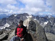 Domenico sul Cervandone3221m scherbadunng per gli amici elvetici