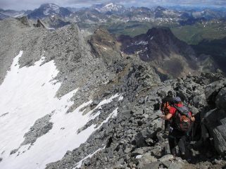 sulla cresta nord (cresta larden) 