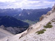 Il lungo ghiaione di discesa