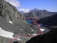 perorso tratto lago della Rossa colle Altare