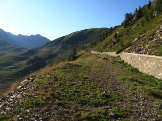 Uno sguardo verso il Colle della Lombarda