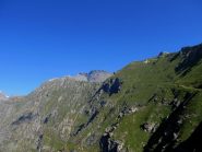 Il sentiero lato val Clarea, Giusalet sullo sfondo.