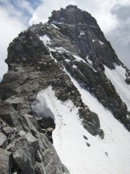 poca neve sulla cresta nord