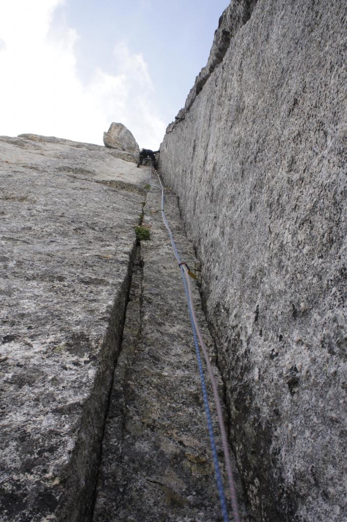 il tiro di 7b, il diedro del 10° tiro