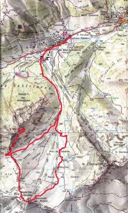 mappa col percorso