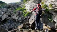 Attraversamento cascata visibile dal parcheggio