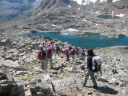 In discesa verso i Laghi di Lussert 