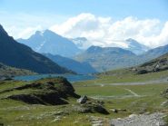 I ghiacciai della Vanoise scendendo al Lac de Savine