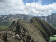 Dalla cima ovest del Corno Brunni  vista alla cima est