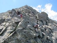 discesa dal crestone nord est