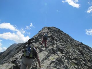 cresta dalla depressione con anticima e cima