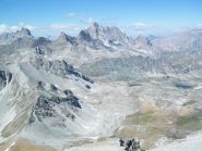 Dalla vetta Brec ed Aiguille de Chambeyron