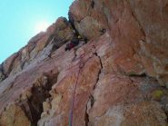 L5. secondo tiro di diedro e camino V+/ A1