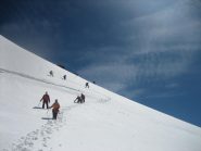 In discesa nei pressi della terminale.