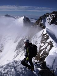 Marco in vetta alla Nordend