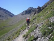 il lungo traverso verso il col de Serenne