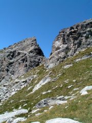 Intaglio sulla cresta Sud della Becca Torché