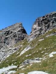 Intaglio sulla cresta Sud della Becca Torché